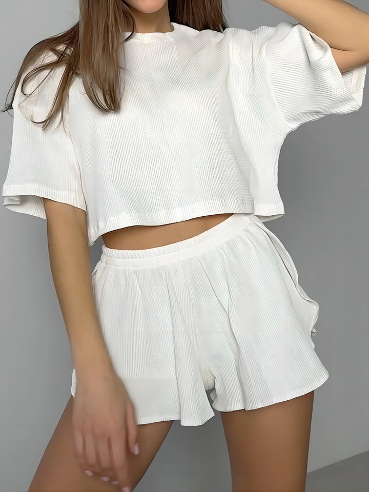 Damen Sanft Falten Lounge Set Drune