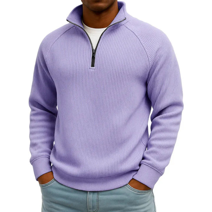 Herren Komfortabler Pullover mit Stehkragen Drune