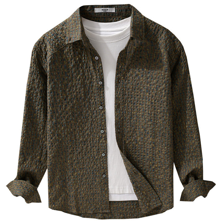 Damen Leichtes Crinkle-Karohemd im Overshirt‑Stil mit Aquarell-Check und relaxed Fit Drune