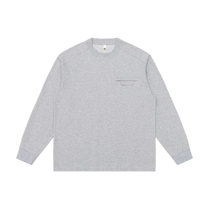 Unisex Oversize-Sweatshirt mit Raglanärmeln und verdeckter Brustklappe Drune