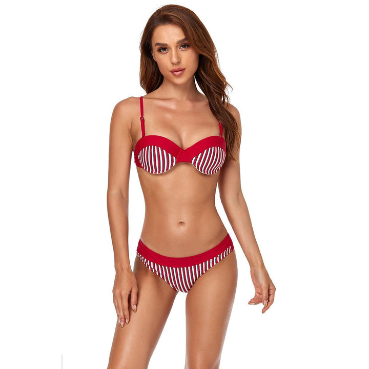Damen Bikini mit raffiniertem Bügel-Oberteil und elastischem Unterteil Drune