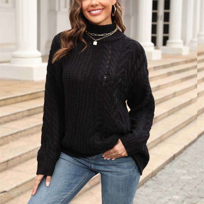 Drune | Zopfmuster Strickpullover im Klassischen Design