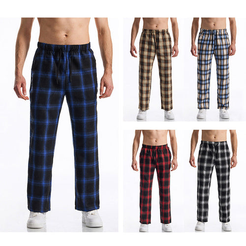 Herren bequeme Freizeithose mit Karomuster Drune