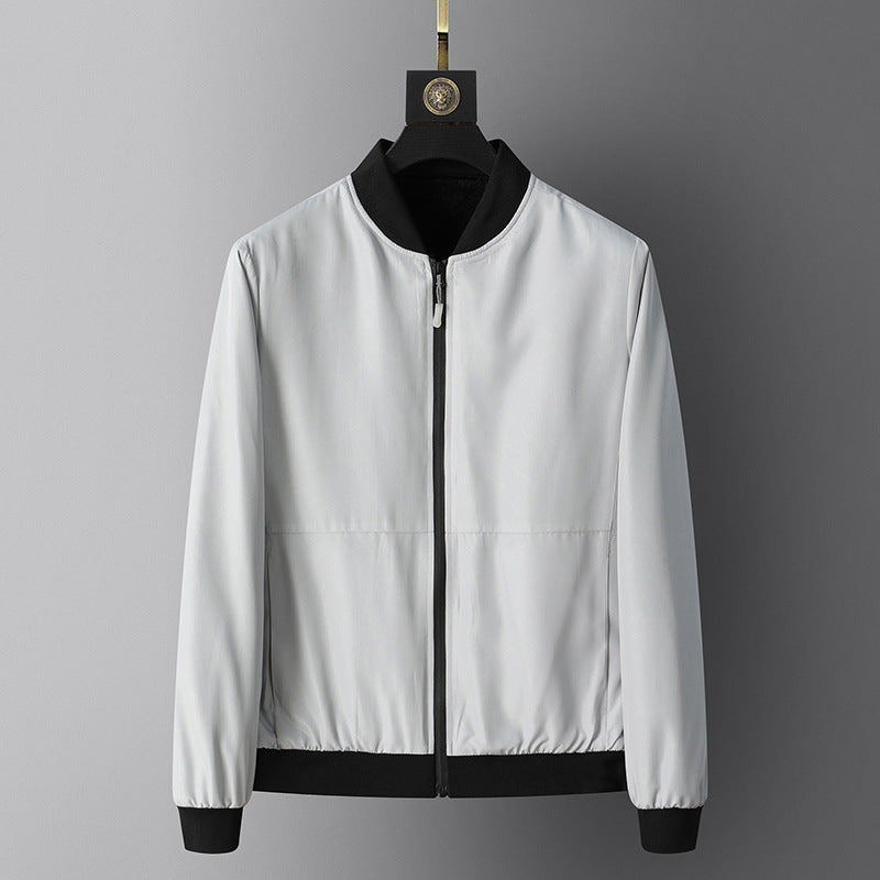 Herren Leichte Sportjacke mit zipbarem Kragen