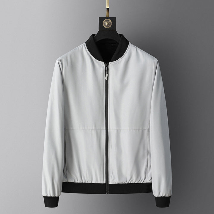 Herren Leichte Sportjacke mit zipbarem Kragen