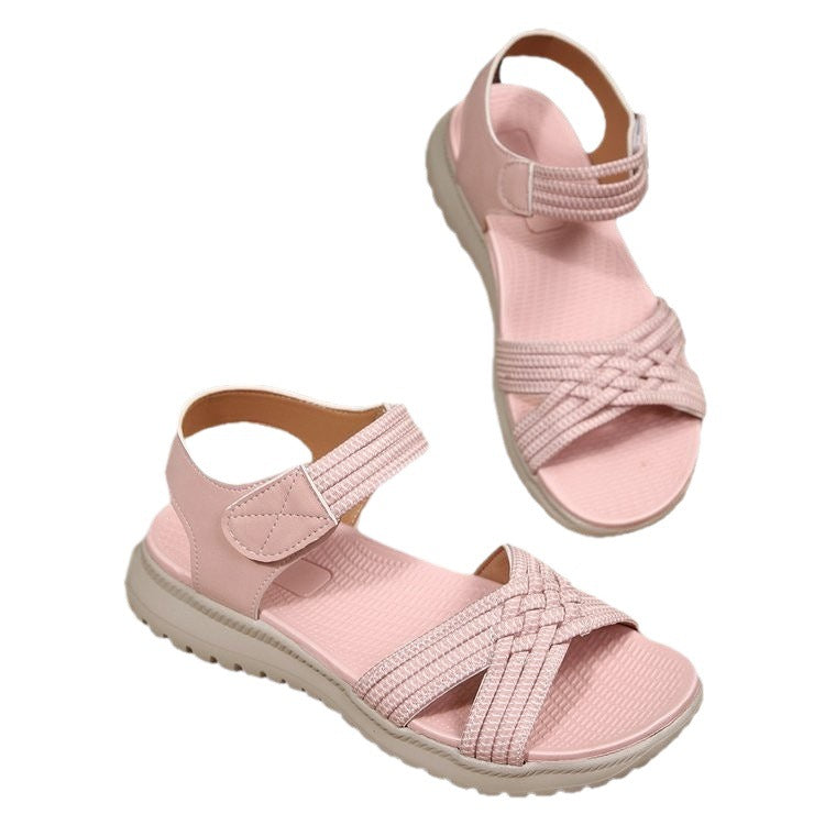 Damen Sportliche Sandalen mit elastischen Riemen Drune