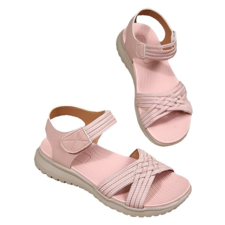 Damen Sportliche Sandalen mit elastischen Riemen Drune