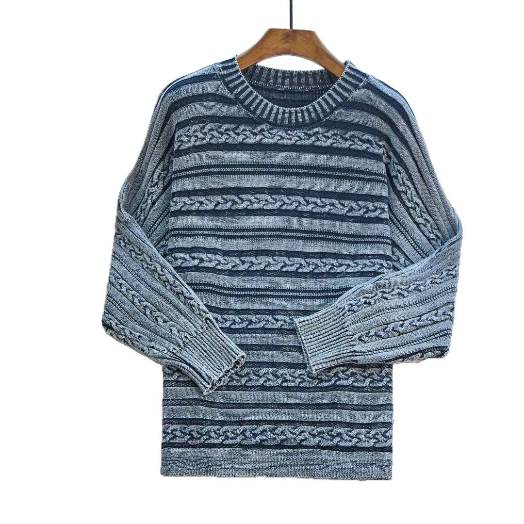 Damen Grobstrickpullover mit modischem Zopfmuster und lässigem Schnitt Drune