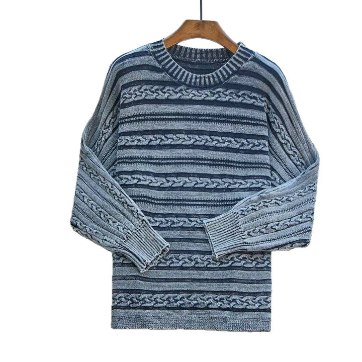 Damen Grobstrickpullover mit modischem Zopfmuster und lässigem Schnitt Drune