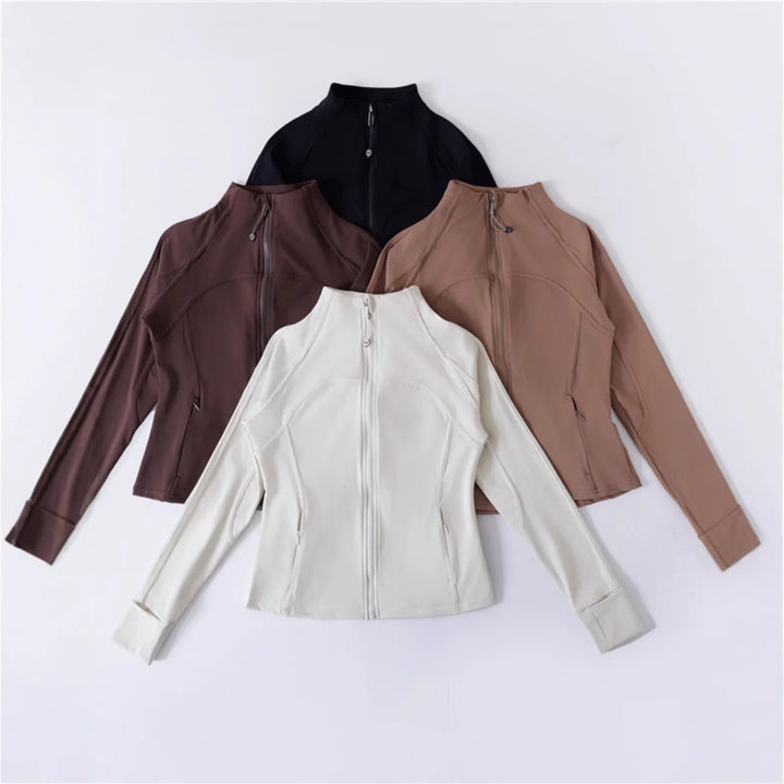 Damen Sportliche Funktionsjacke mit hohem Kragen Drune