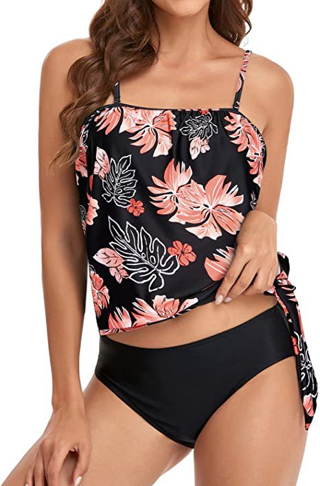Drune | Blouson Tankini Badeanzüge Für Frauen Bauch Kontrolle Schwimmanzüge