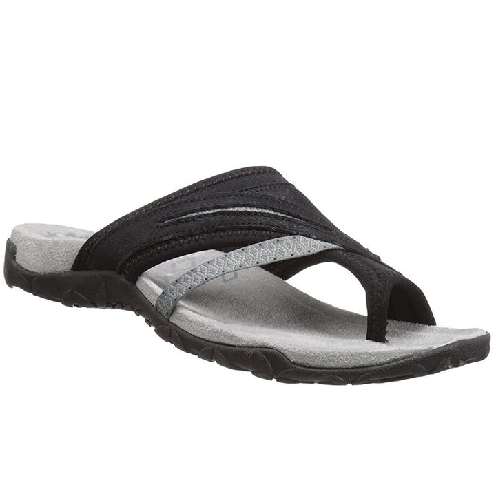 Damen Strand-Sandalen mit ergonomischer Fußbett-Technologie und rutschfester Sohle Drune