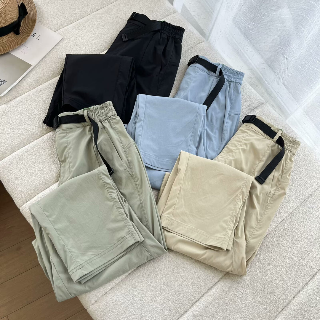 Damen lässige und innovative Freizeithose mit verstellbarem Bund Drune