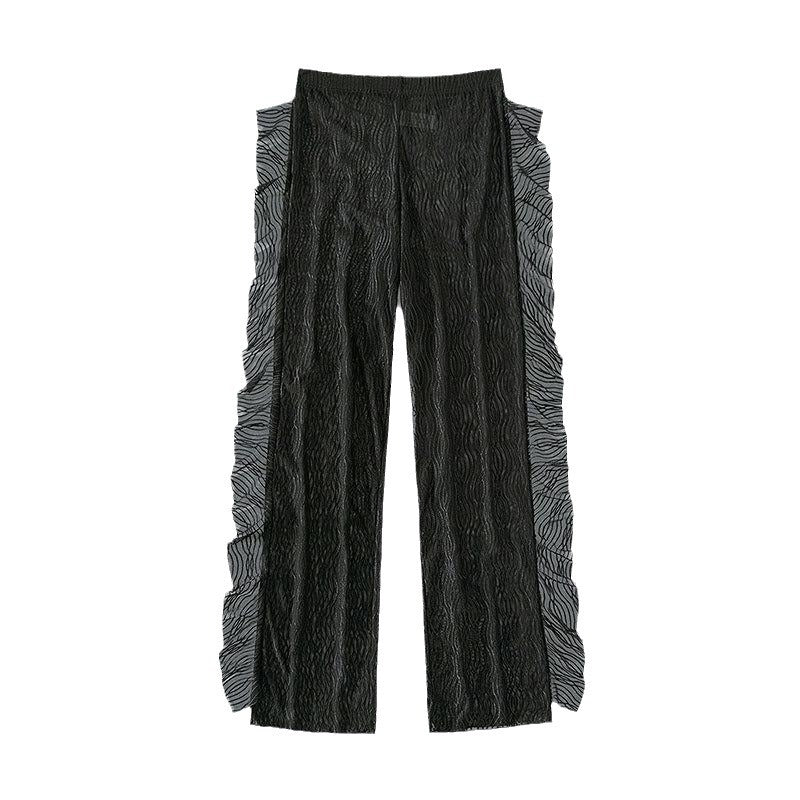 Damen Rüschensarong aus transparentem Material Drune