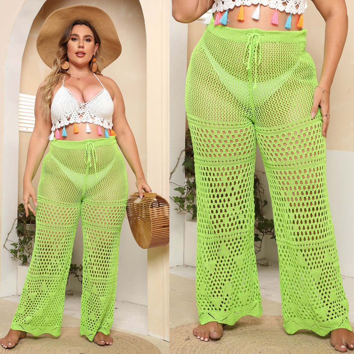 Damen Netzstruktur Strandhose Drune