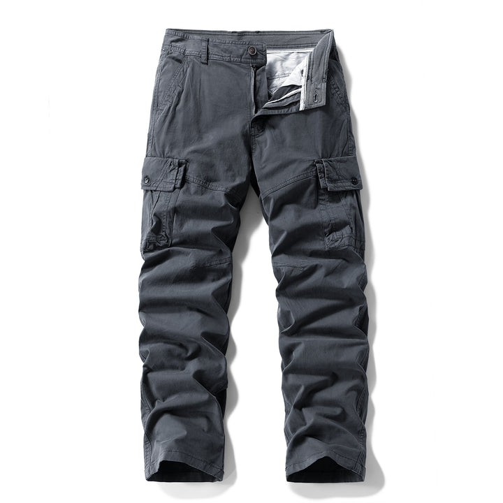 Herren Utility-Cargo-Hose im Vintage-Workwear-Look mit verstärkten Kniepartien und extra Stauraum Drune