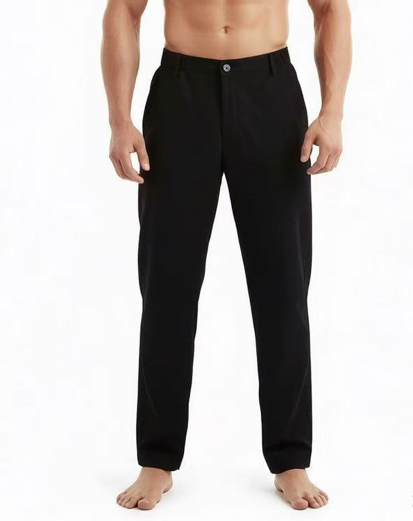 Herren Relaxed-Fit Loungehose in Chino‑Optik mit Komfortbund Drune