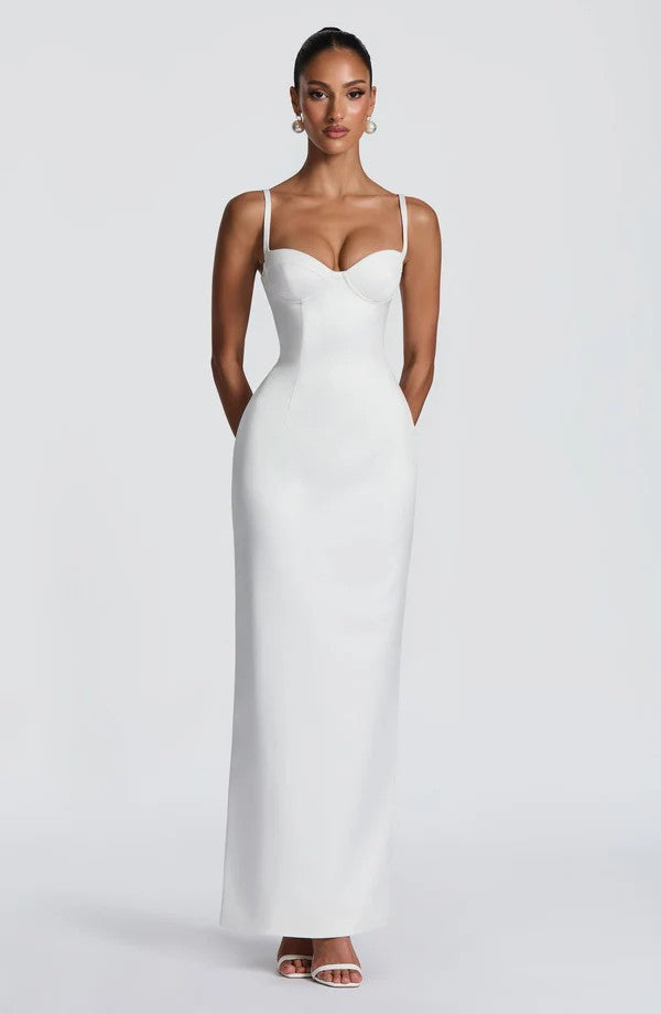 Damen Elegantes Ballkleid mit figurformendem Design Drune