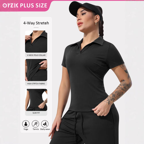 Damen Tailliertes Funktions-Polo mit Stretchjersey und Performance-Atmungsaktivität Drune
