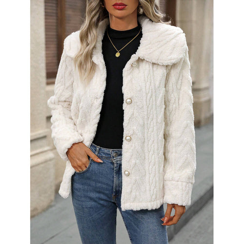 Damen kuschelige Fleecejacke Drune
