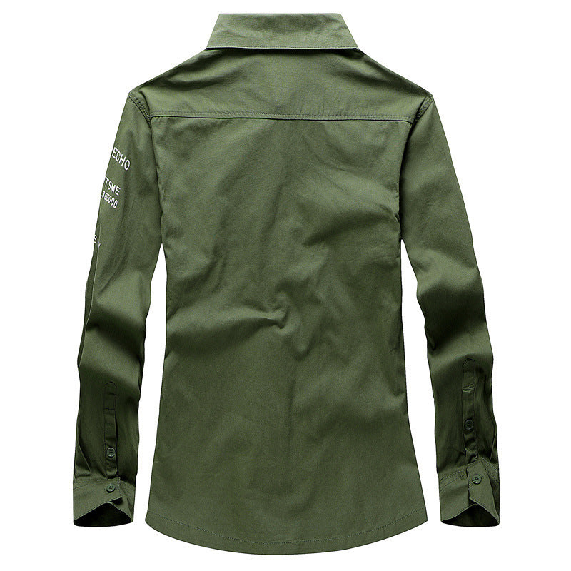 Herren Modische Hemdjacke mit praktischen Taschen Drune