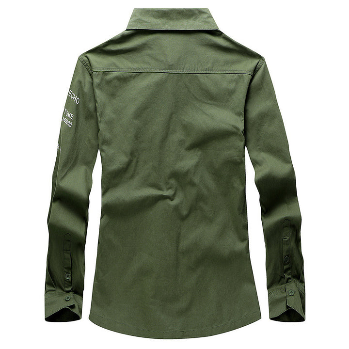 Herren Modische Hemdjacke mit praktischen Taschen Drune