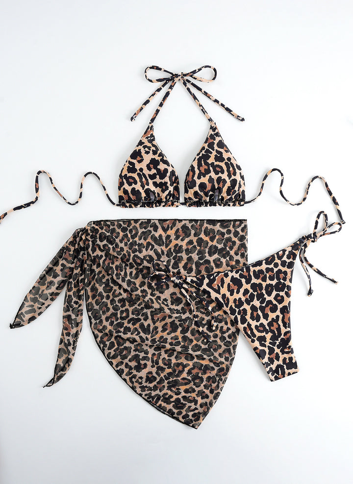 Damen Bikini-Set mit floralem Wickelrock Drune