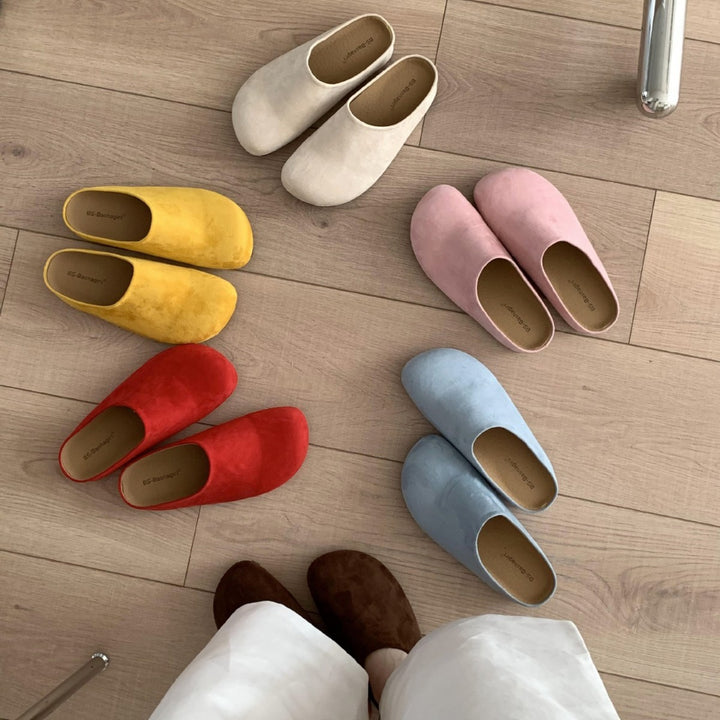 Damen bequeme Clogs aus softem Obermaterial mit ergonomischem Design Drune