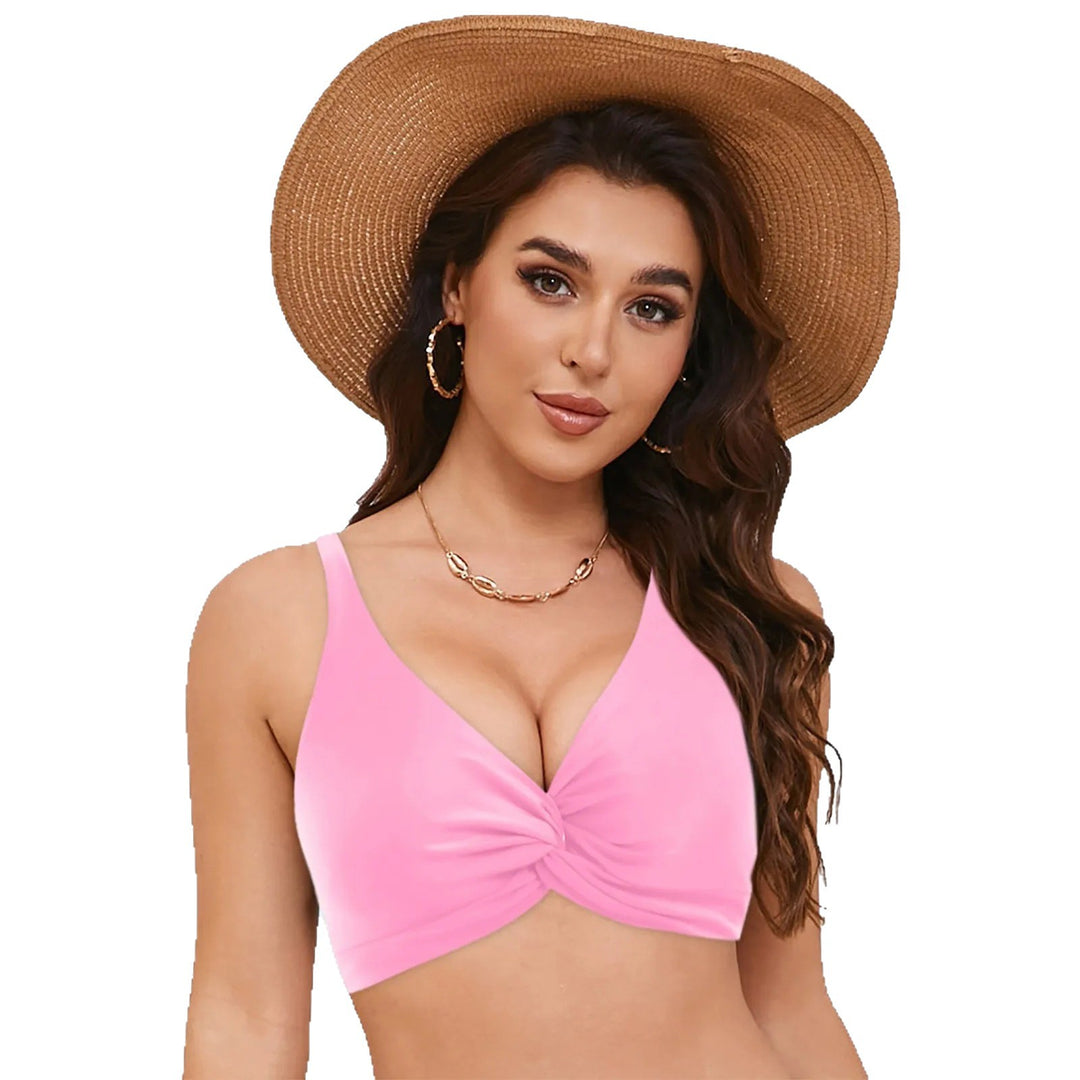Damen Sportliches Bikinioberteil mit Twist-Design Drune