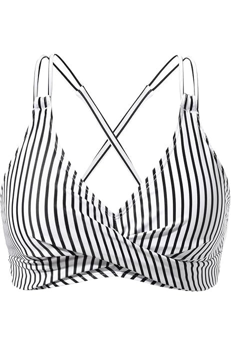 Damen Sportliches Bikinioberteil mit raffiniertem Wickeldesign Drune