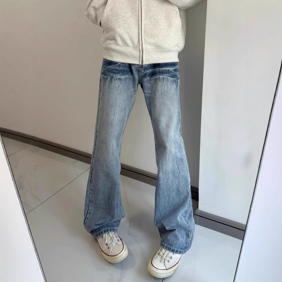 Damen Modische Flared Jeans Drune