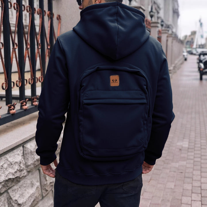 Herren Modische Kapuzenjacke mit praktischen Taschen Drune