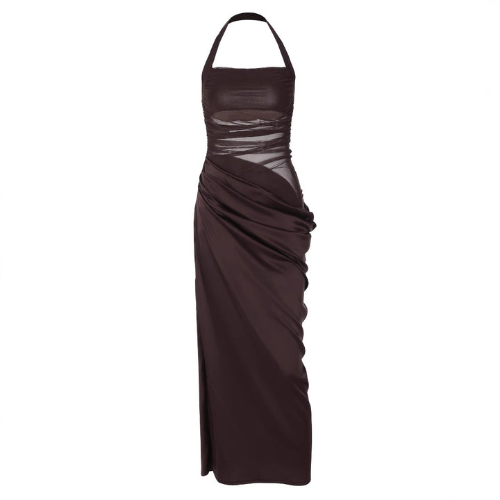 Damen Elegantes Wickelkleid mit raffinierten Drapierungen und tiefem V-Ausschnitt Drune