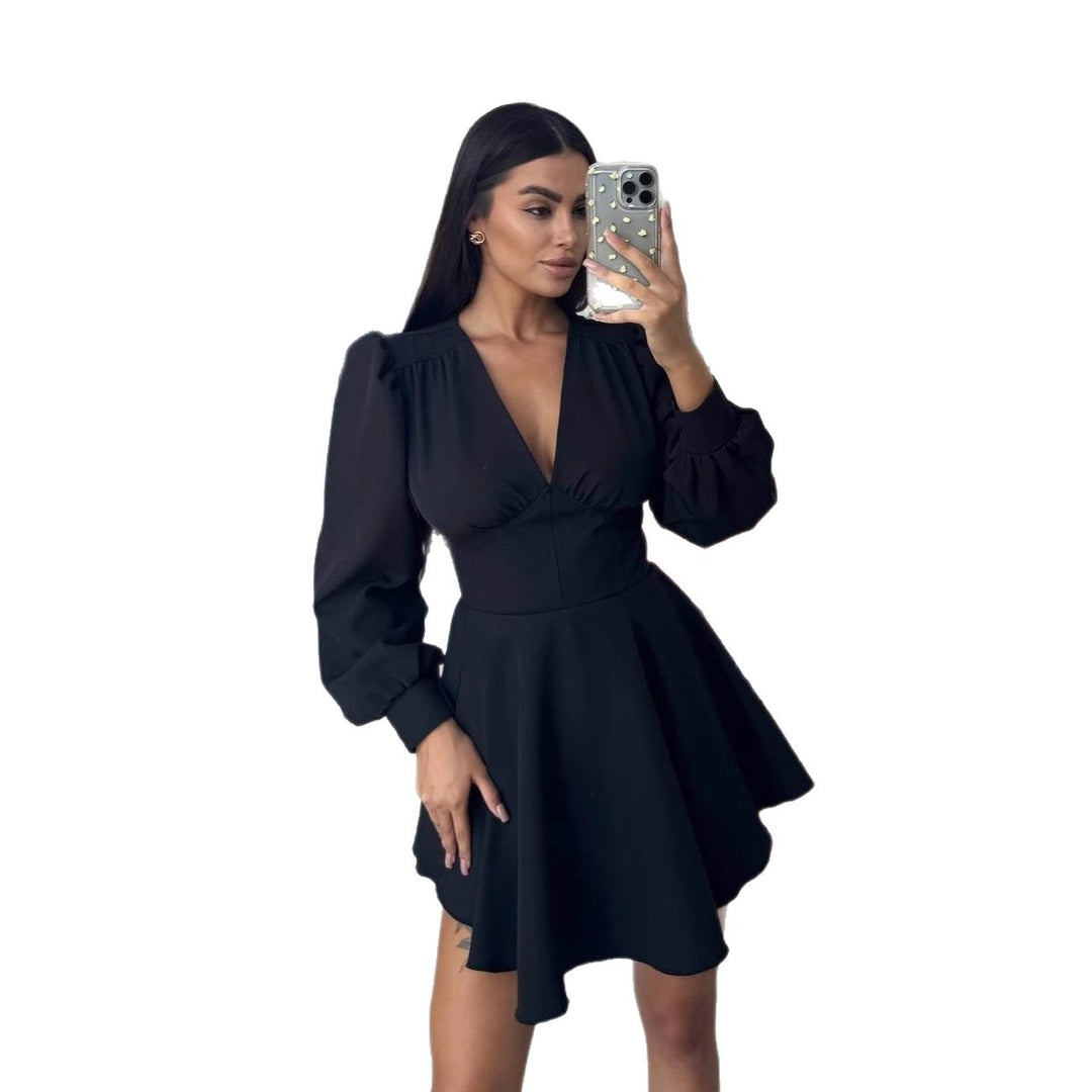 Damen elegante und fließende Sommerkleid Drune