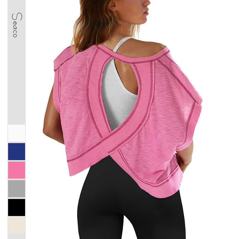 Damen modernes Cut-Out Oberteil Drune