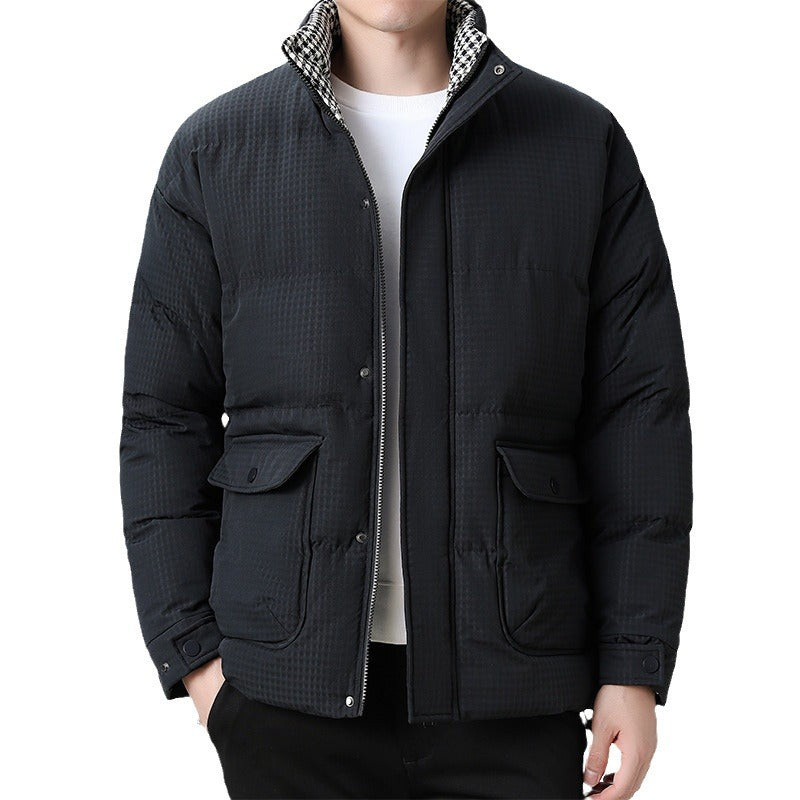 Herren Steppjacke mit hohem Kragen Drune
