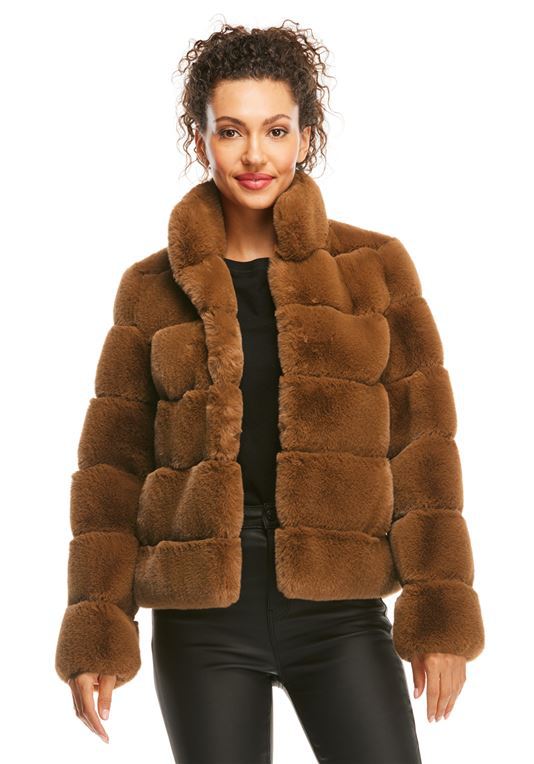 Damen Modische Daunenjacke mit hohem Kragen Drune