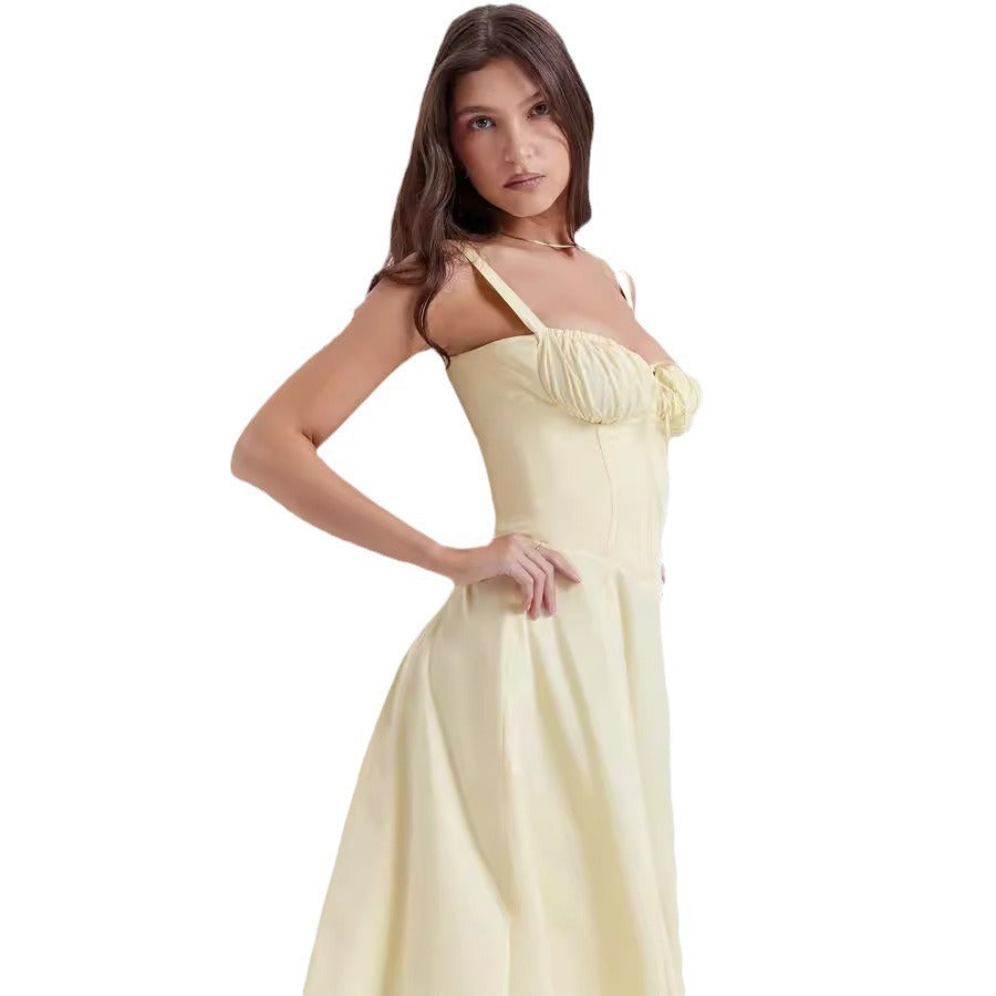 Damen Midikleid aus feinem Baumwollstoff mit romantischem Blumenmuster Drune