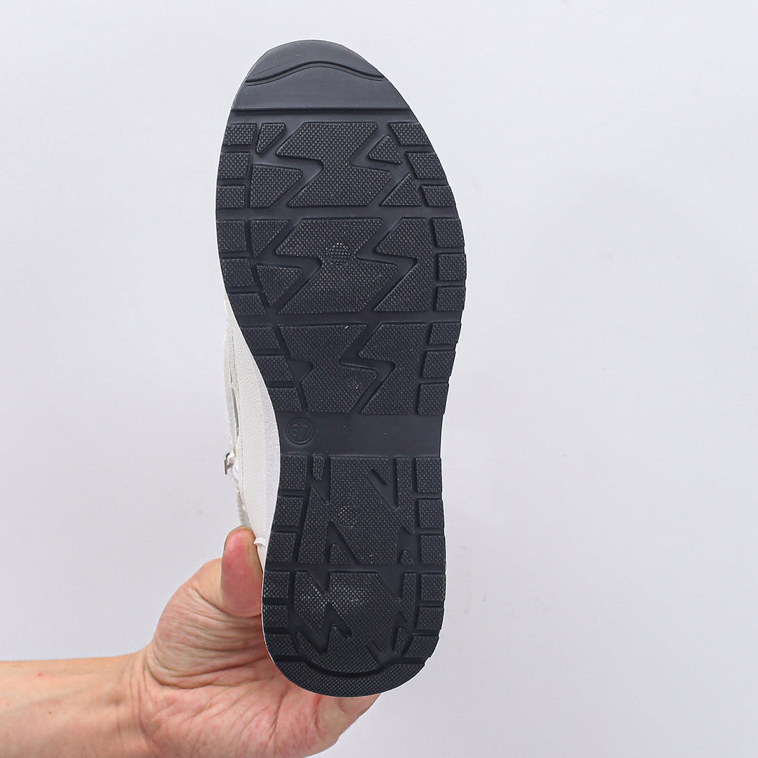 Damen Plateau-Slipper mit Klettverschluss und Cut-Out-Design Drune