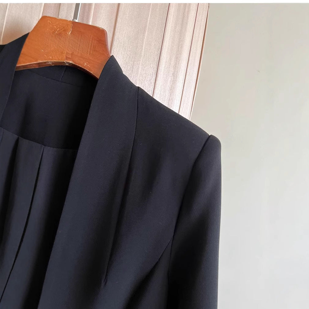 Damen Eleganter Blazer mit asymmetrischem Schnitt Drune