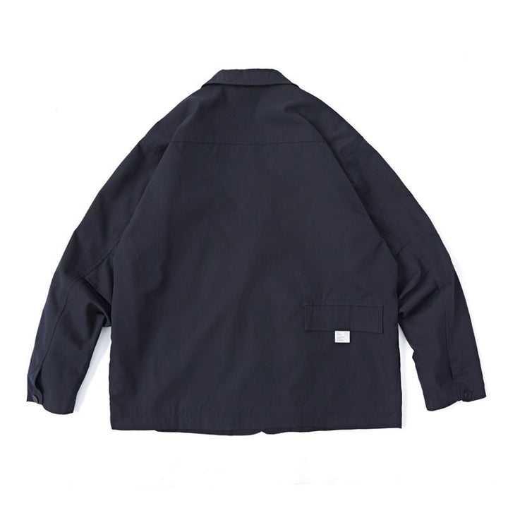 Unisex Weit geschnittener Utility-Blazer mit Multifunktionstaschen Drune