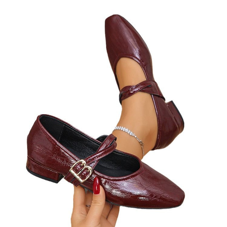Damen Ballerinas mit dekorativer Schließe und elegantem Obermaterial Drune