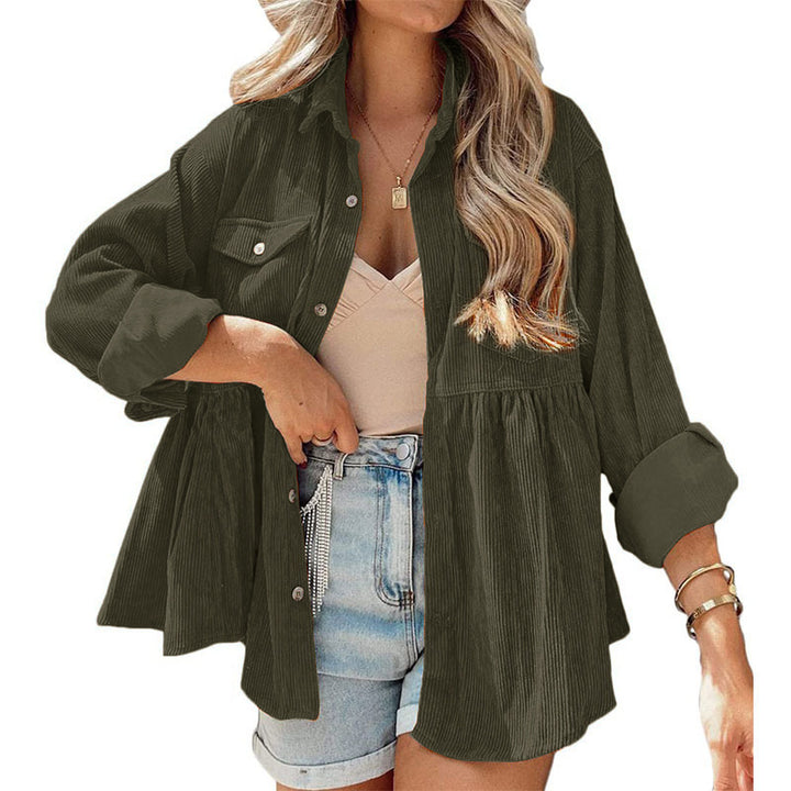Drune | Come Around Corduroy Babydoll Jacke ( Aus Polyester)