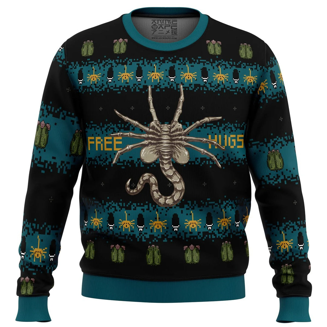 Drune | Skull Print - Festival der Holiday Prints Hässlicher Pullover