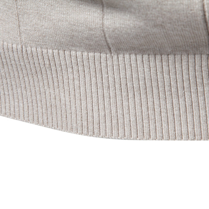 Herren Rollkragenpullover aus hochwertigem Feinstrick mit vertikaler Strukturnaht Drune