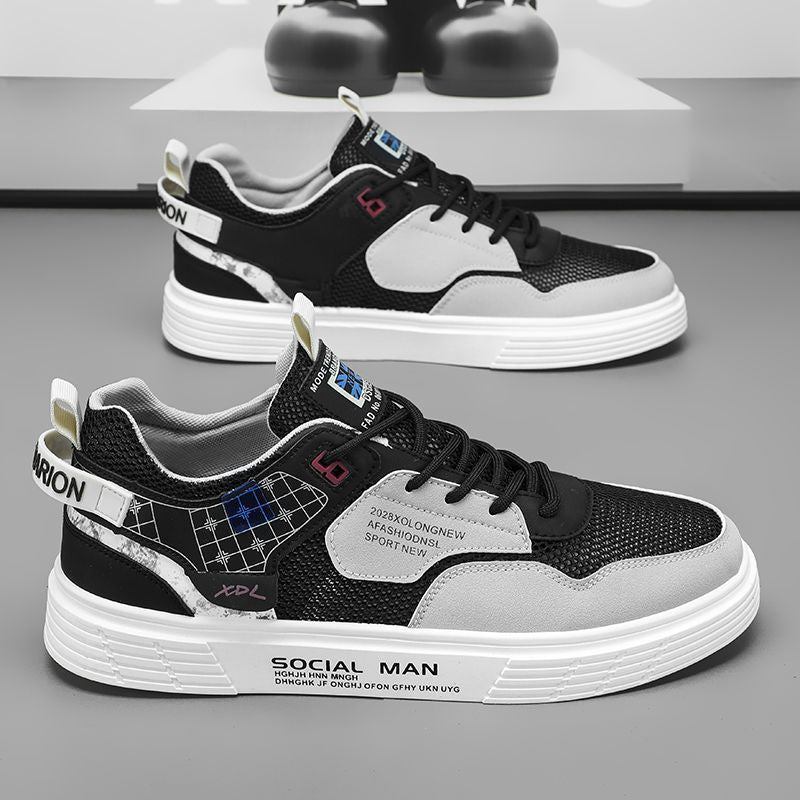 Damen Sportliche Freizeitsneakers mit atmungsaktivem Obermaterial und stoßdämpfender Sohle Drune