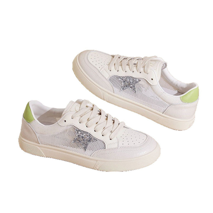 Damen Sneaker mit atmungsaktivem Mesh und stilvollem Sternen-Design Drune