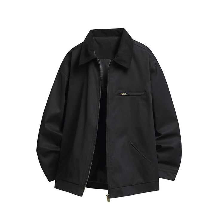 Herren Modische Übergangsjacke mit hohen Kragen und praktischen Taschen Drune