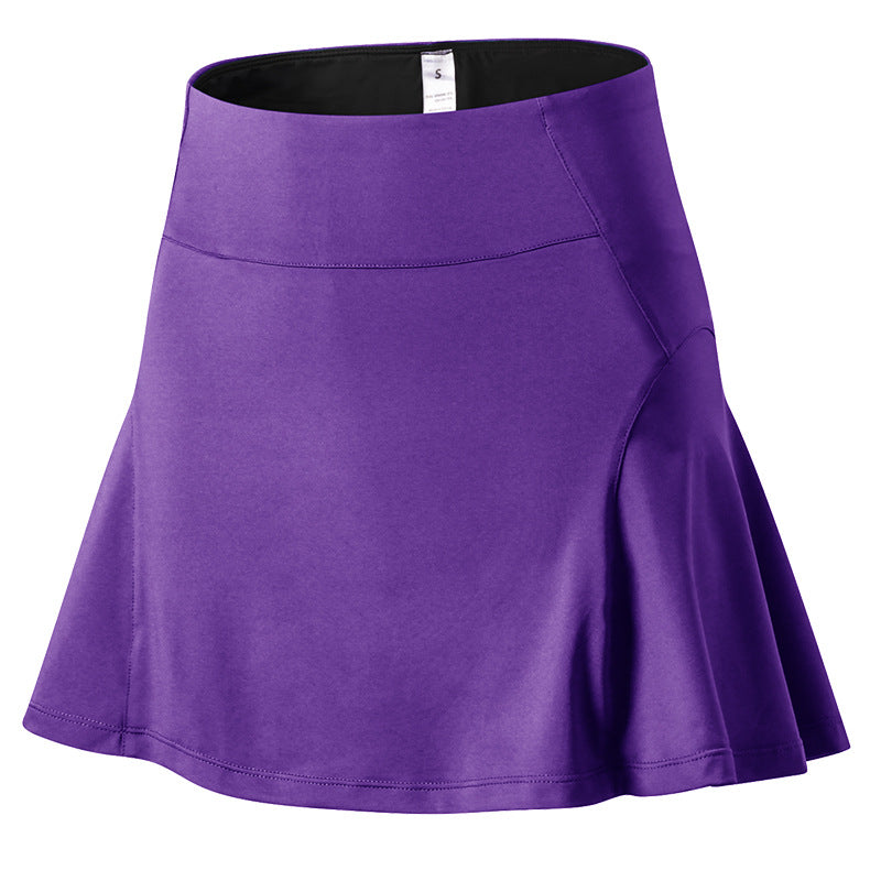 Damen Sportlicher A-Linien Rock mit integrierter Shorts Drune