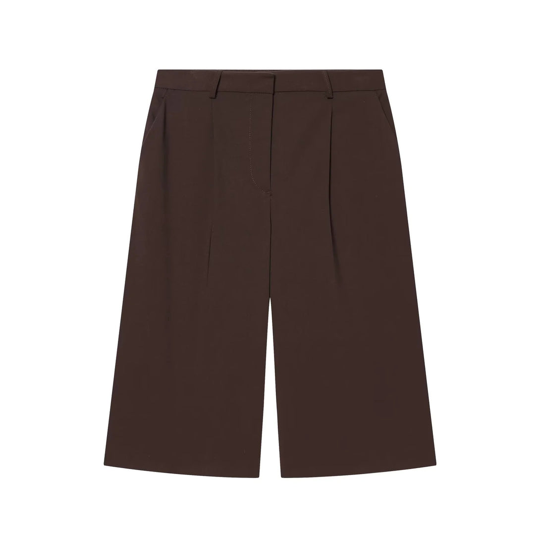 Damen nan minimalistisch geschnittener Kurzblazer mit verdeckter Knopfleiste und Brustleistentasche Drune